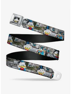 Belts Disney Ducktales Scrooge Mcduck Poses Comic Strip Scenes Seatbelt Belt
