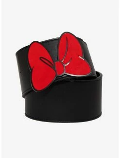 Belts Disney Minnie Mouse Red Bow Vegan Leather Belt
