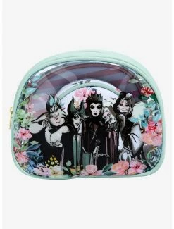 Beauty Disney Villains Floral Cosmetic Bag Set