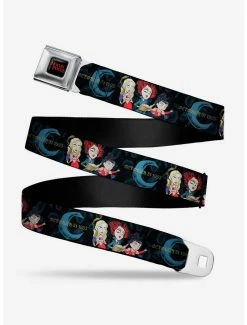 Belts Disney Hocus Pocus Sanderson Sisters Group Pose Black Blues Youth Seatbelt Belt