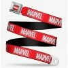 Belts Marvel Red Brick Logo Red White Youth Seatbelt Belt
