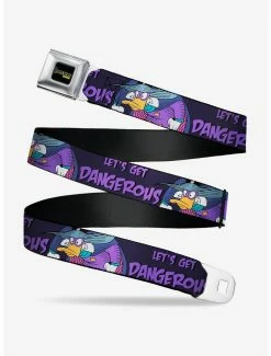 Belts Disney Darkwing Duck Pose Lets Get Dangerous Black Purples Seatbelt Belt