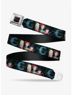 Belts Disney Hocus Pocus Sanderson Sisters Group Pose Black Blues Seatbelt Belt