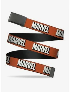 Belts Marvel Shadow Logo Red Black White Clamp Belt