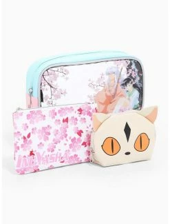 Face Masks InuYasha Sakura Flowers Cosmetic Bag Set - BoxLunch Exclusive