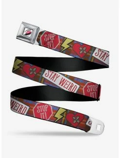 Belts Disney Cruella Rebel Heart Patches Collage Youth Seatbelt Belt