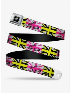 Belts Disney Cruella De Vil Safety Pin Union Jack Youth Seatbelt Belt