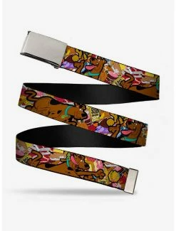 Belts Scooby Doo Snacks Print Clamp Belt