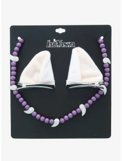 Cosplay InuYasha Ears Hair Clip & Necklace Set - BoxLunch Exclusive -Calhoun Sales Shop 15843353 av2