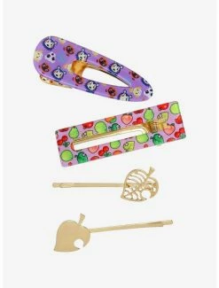 Beauty Nintendo Animal Crossing: New Horizons Allover Print Hair Clip Set