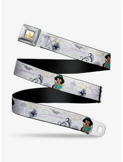 Belts Disney Aladdin Jasmine Palace Flowers Seatbelt Belt