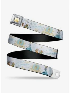 Belts Disney Cinderella Pumpkin Coach And Mice Seatbelt Belt