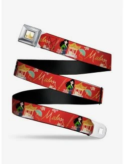 Belts Disney Mulan Gazebo Flowers Seatbelt Belt