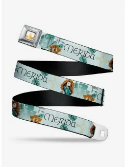 Belts Disney Pixar Brave Merida Castle And Three Bear Brothers Seatbelt Belt