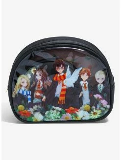 Beauty Harry Potter Characters Botanical Group Portrait Cosmetic Bag Set - BoxLunch Exclusive