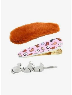 Face Masks Fruits Basket Zodiac Animals Hair Clip Set - BoxLunch Exclusive