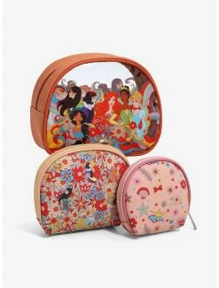 Beauty Disney Princess Groovy Group Portrait Cosmetic Bag Set - BoxLunch Exclusive -Calhoun Sales Shop 17721451 av2