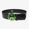 Belts Marvel Avengers Loki Rhinestone Vegan Leather Belt