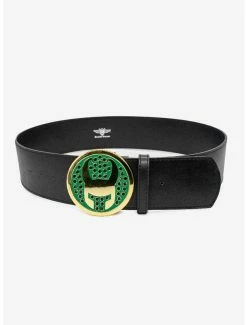 Belts Marvel Avengers Loki Rhinestone Vegan Leather Belt