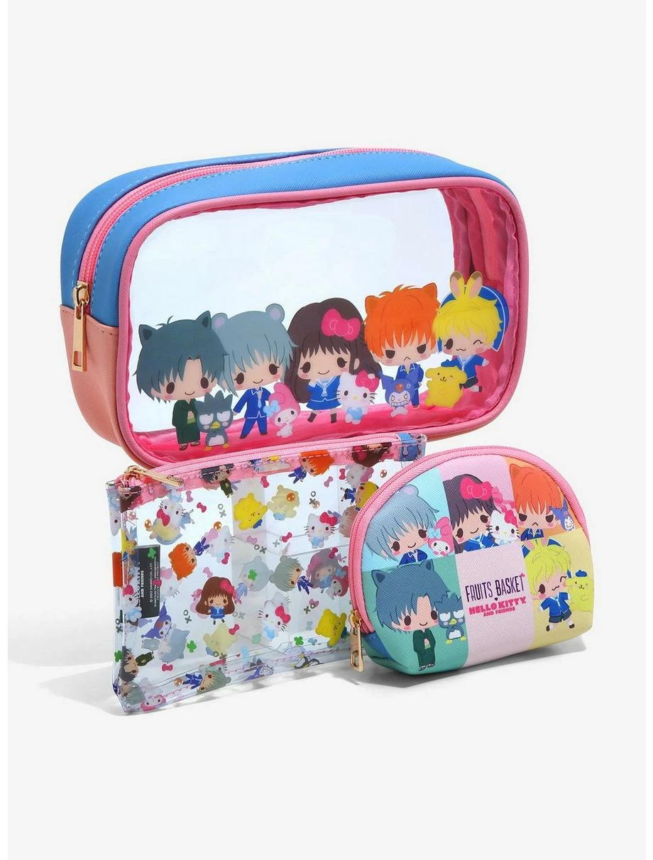 Beauty Fruits Basket X Hello Kitty And Friends Cosmetic Bag Set - A BoxLunch Exclusive 2 Beauty Fruits Basket X Hello Kitty And Friends Cosmetic Bag Set - A BoxLunch Exclusive - Image 2