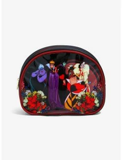 Beauty Disney Villains Floral Group Portrait Cosmetic Bag Set - BoxLunch Exclusive