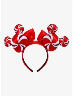 Beauty Disney Candy Cane Minnie Mouse Ears - BoxLunch Exclusive -Calhoun Sales Shop 19131504 av2