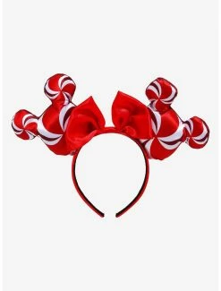 Beauty Disney Candy Cane Minnie Mouse Ears - BoxLunch Exclusive