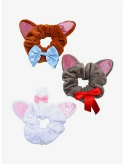 Beauty Disney The Aristocats Marie, Toulouse, And Berlioz Scrunchy Set - BoxLunch Exclusive